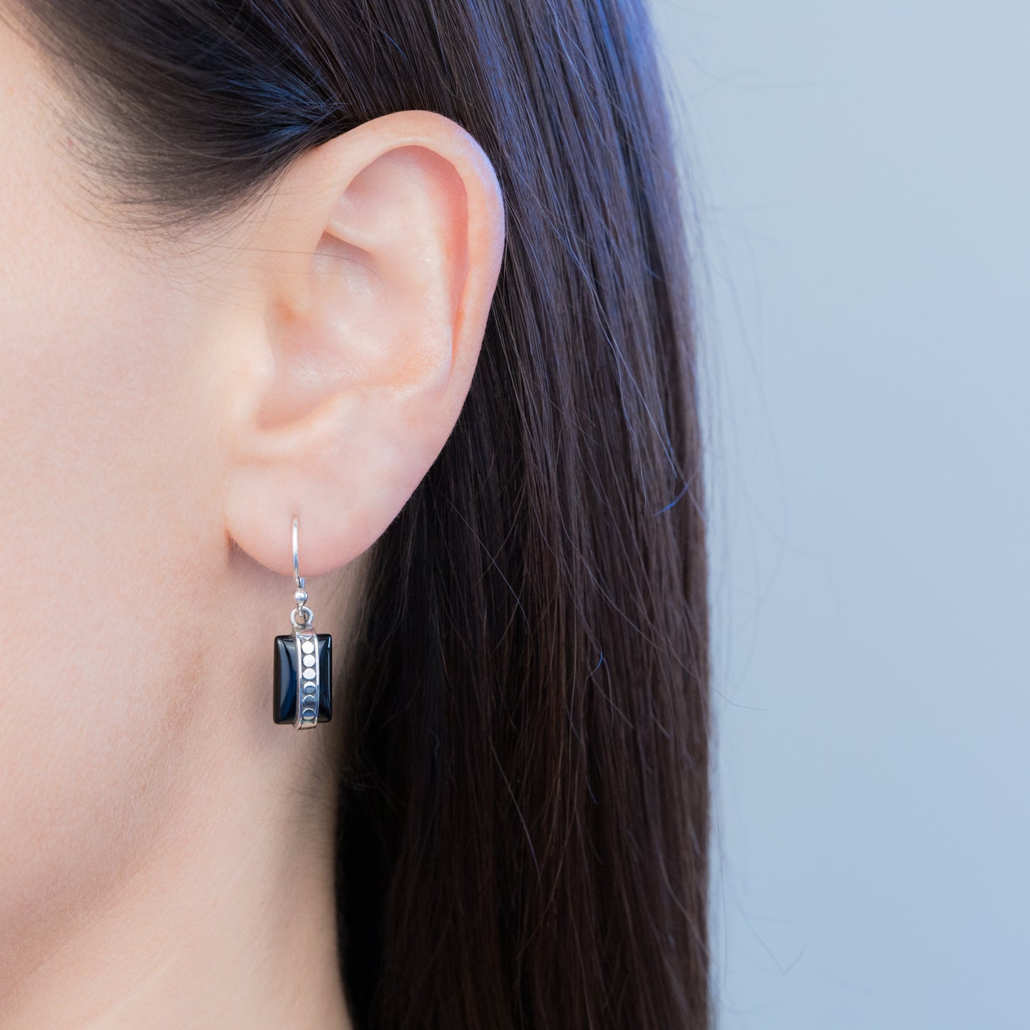 Sterling Silver Black Onyx Dangle
Earrings - The Silver Alchemist