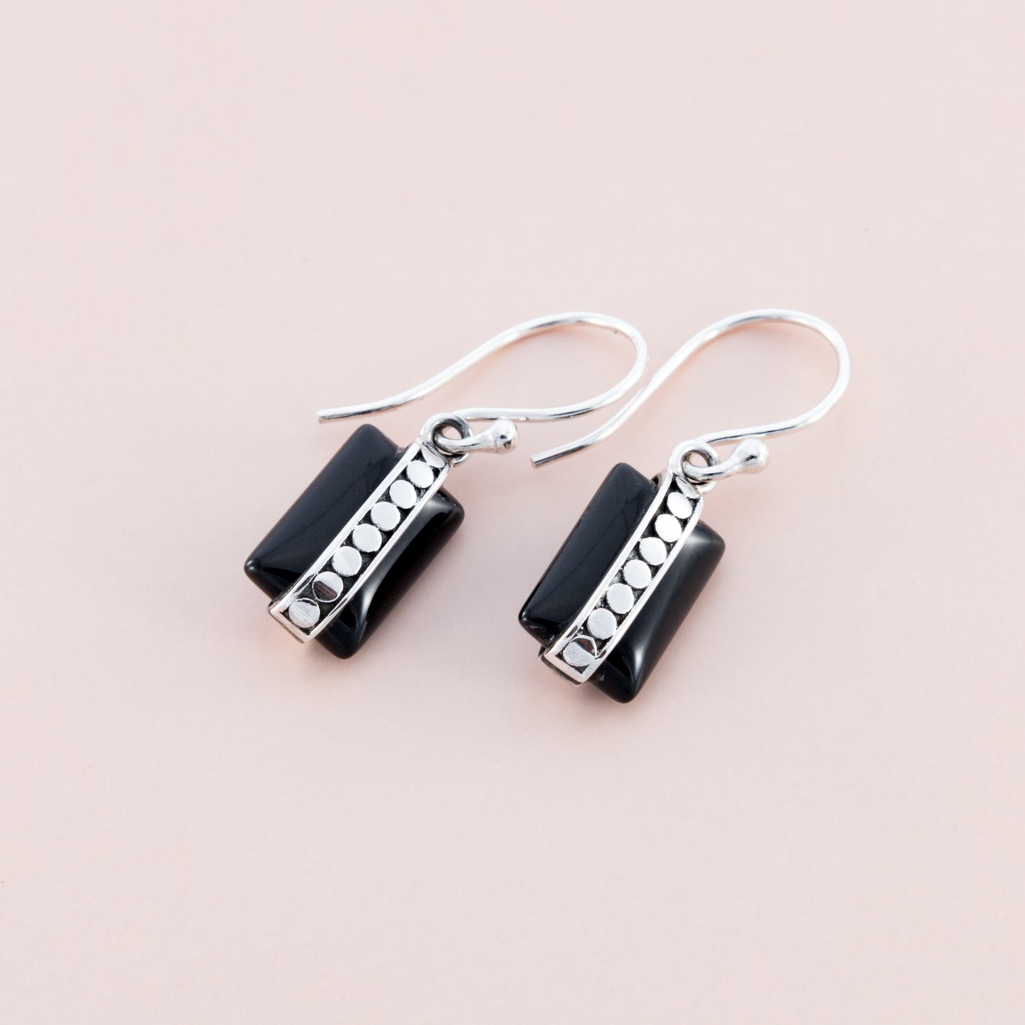 Sterling Silver Black Onyx Dangle
Earrings - The Silver Alchemist