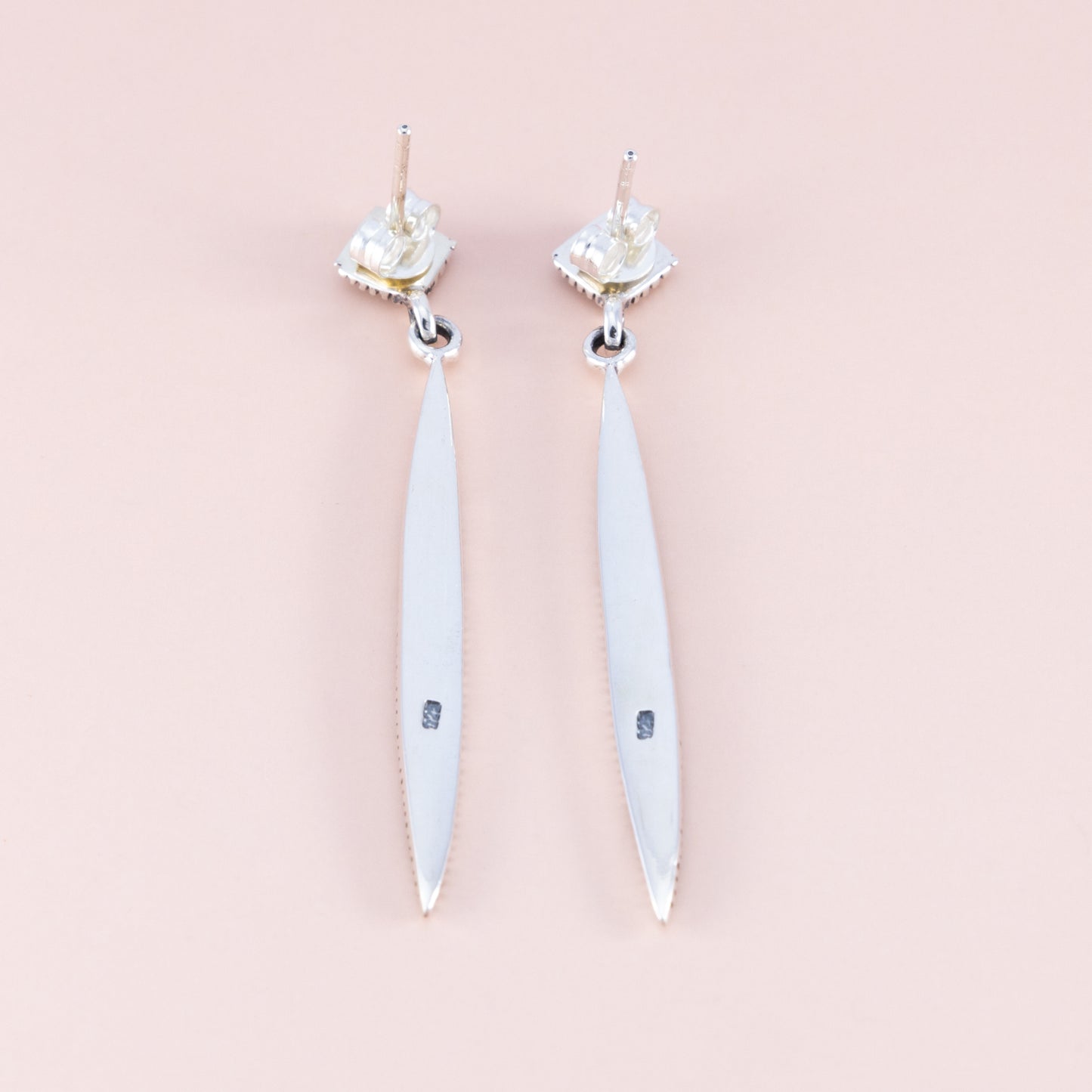 Marcasite Long Drop Earrings