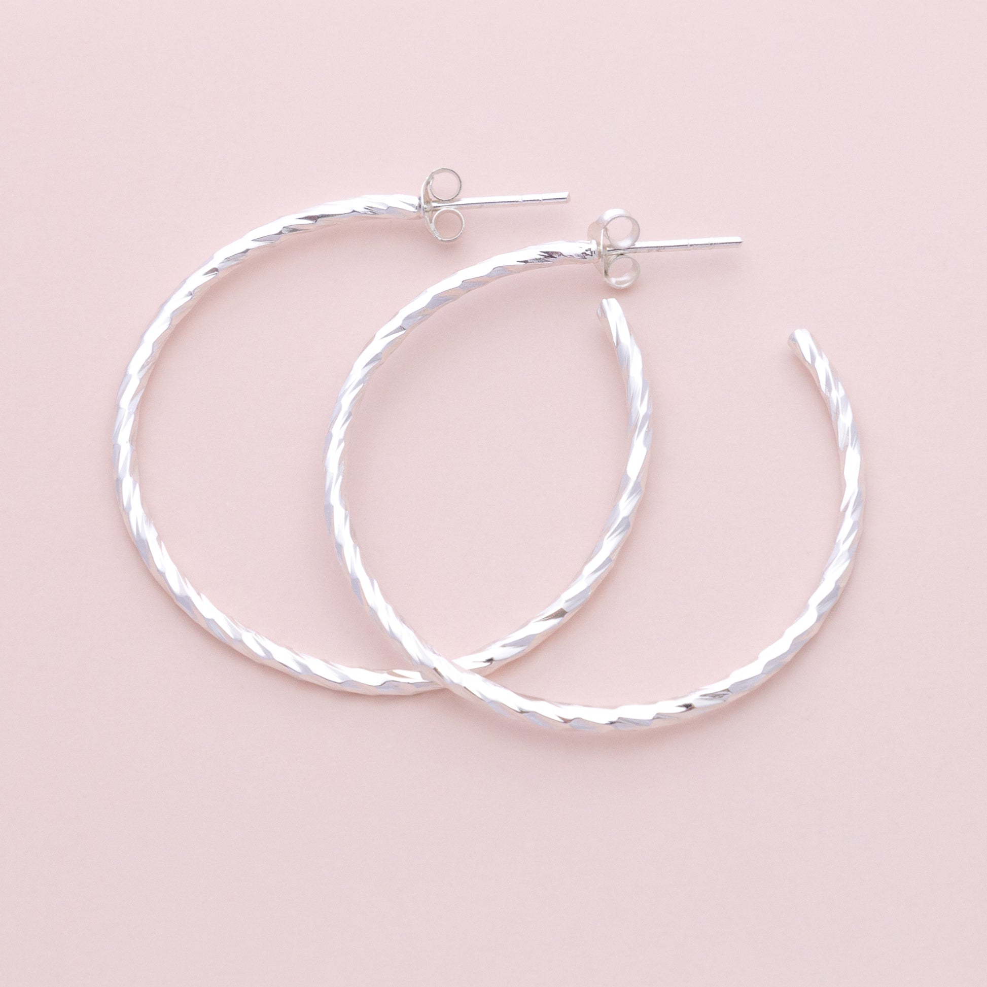 Sterling Silver Twisted Hoops - The Silver Alchemist