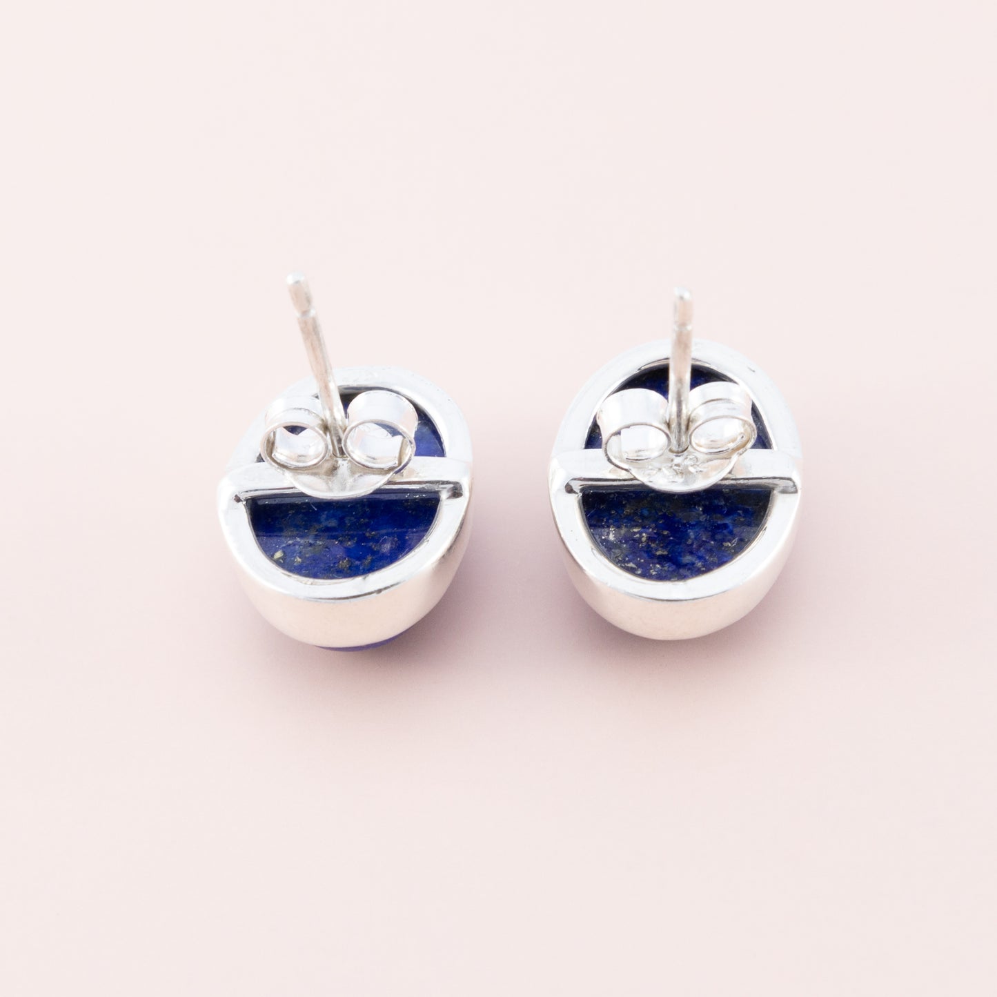 2 PAIRS LEFT - Lapis Lazuli Oval Studs