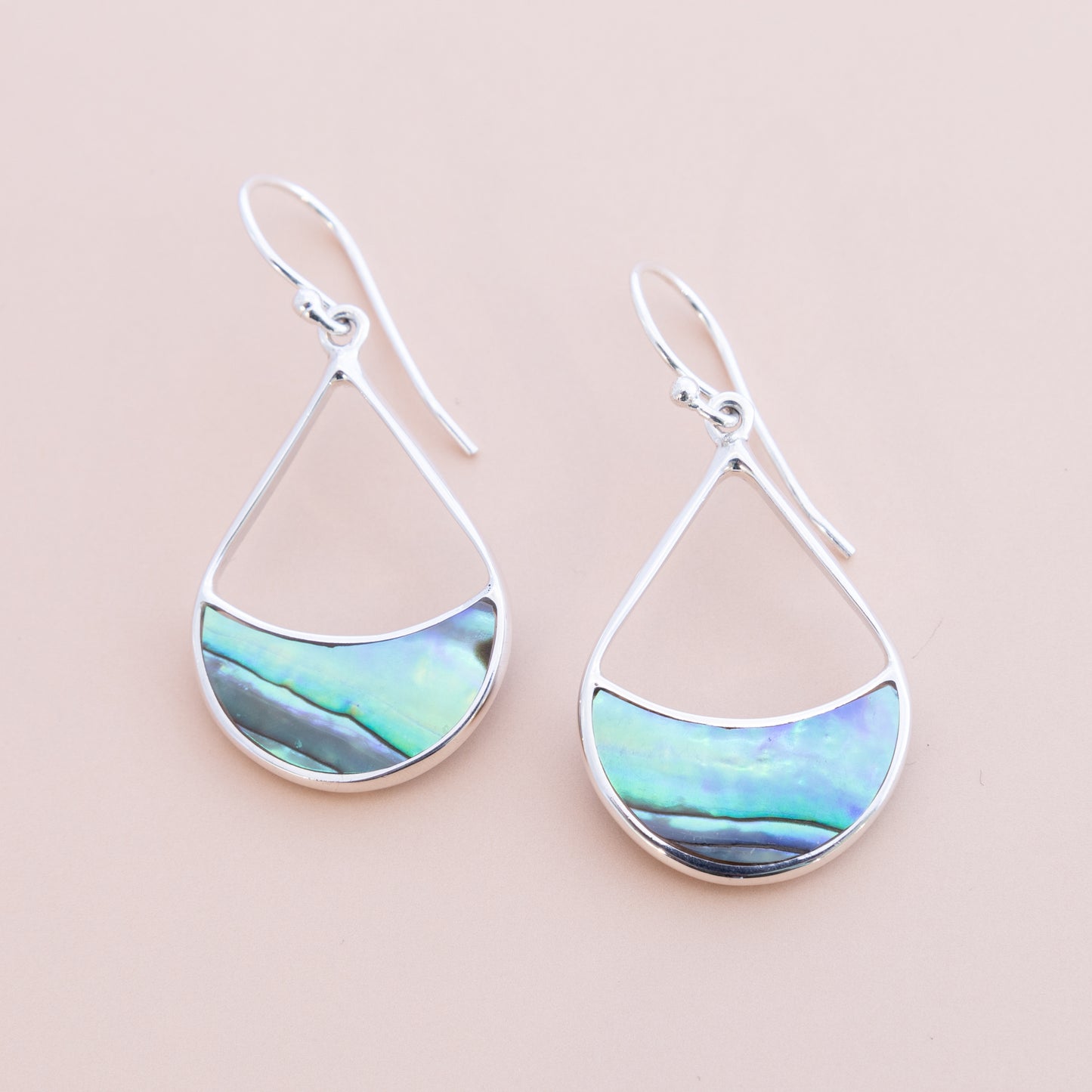 LAST PAIR - Paua Shell Droplet Earrings