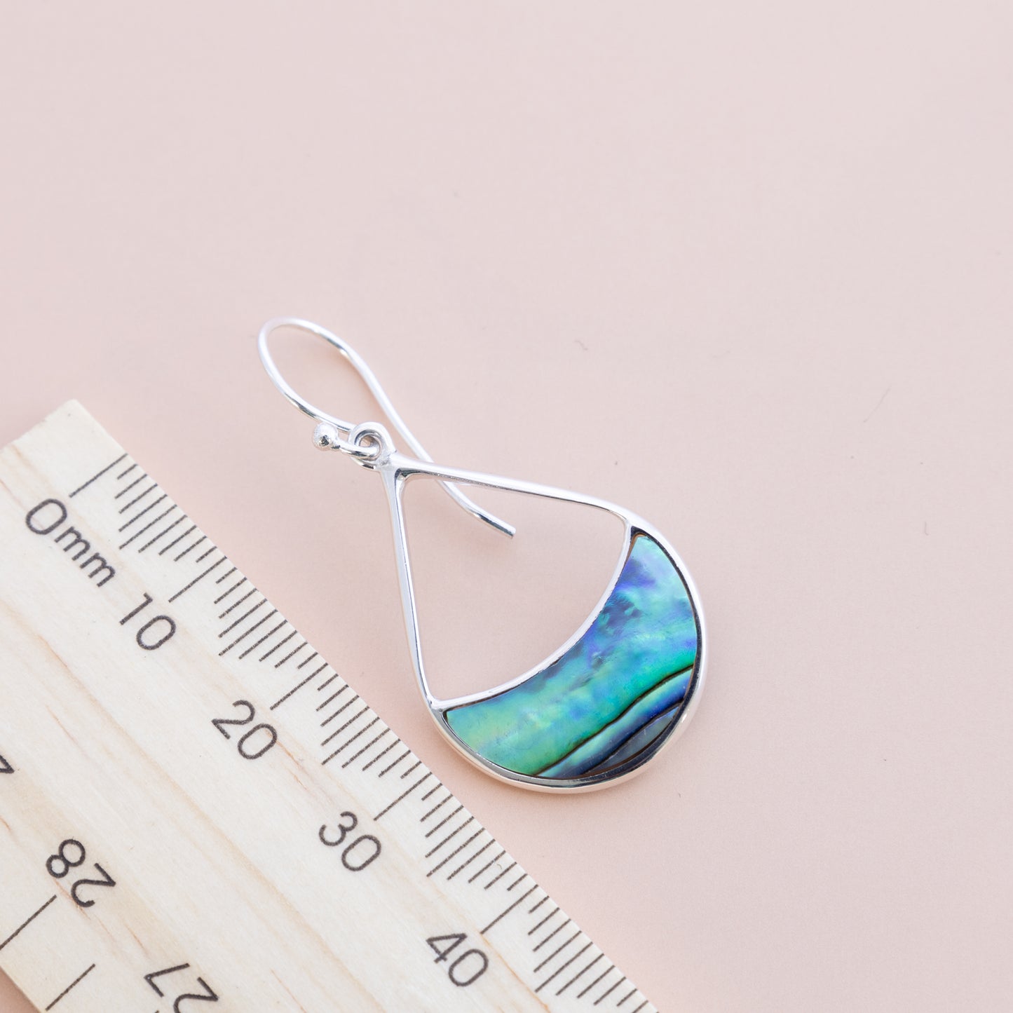 LAST PAIR - Paua Shell Droplet Earrings