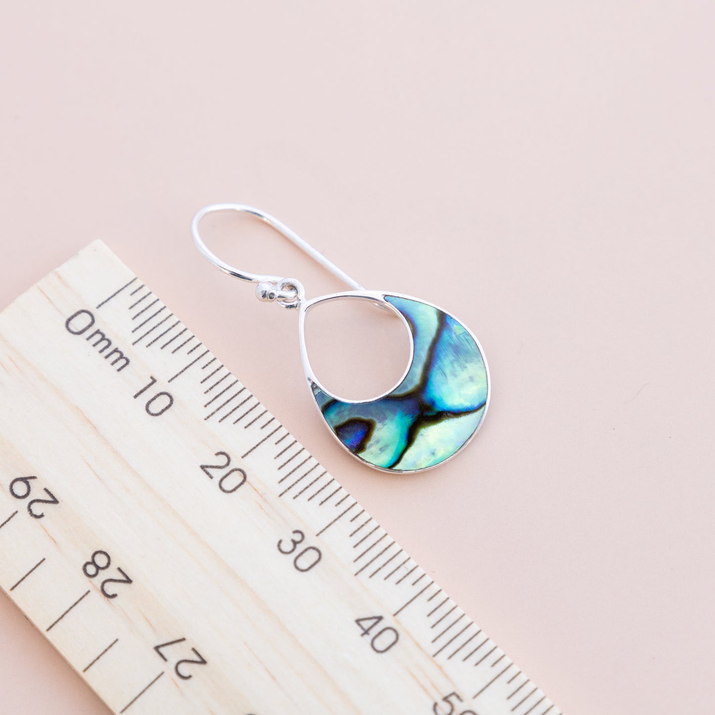 LAST PAIR - Paua Shell Dangle Earrings