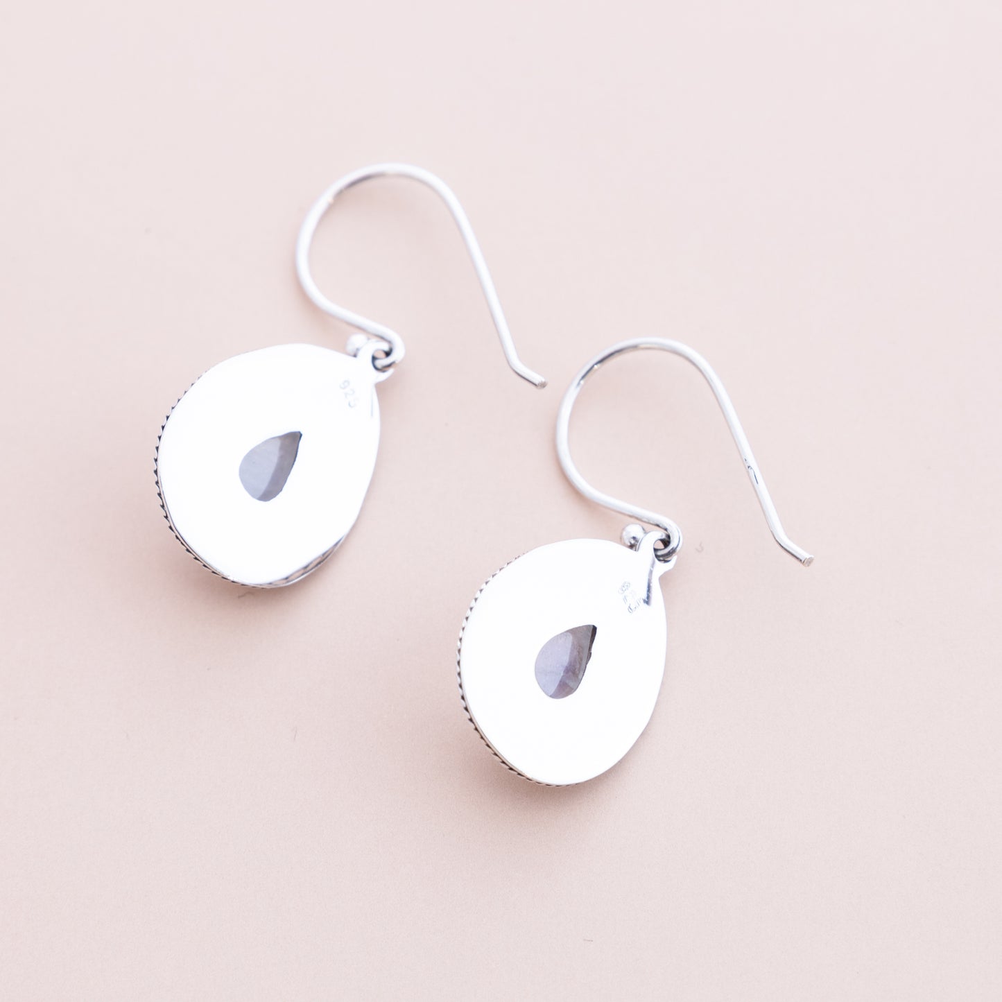 Rainbow Moonstone Dangle Earrings