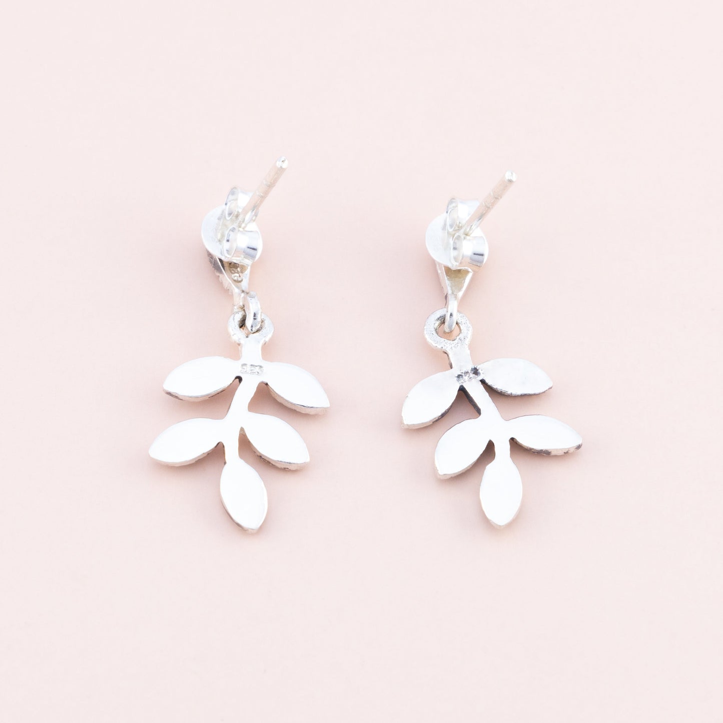 Leaf and Branch Marcasite Earrings