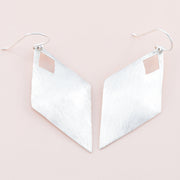 Sterling Silver Matte Drop Earrings - The Silver Alchemist