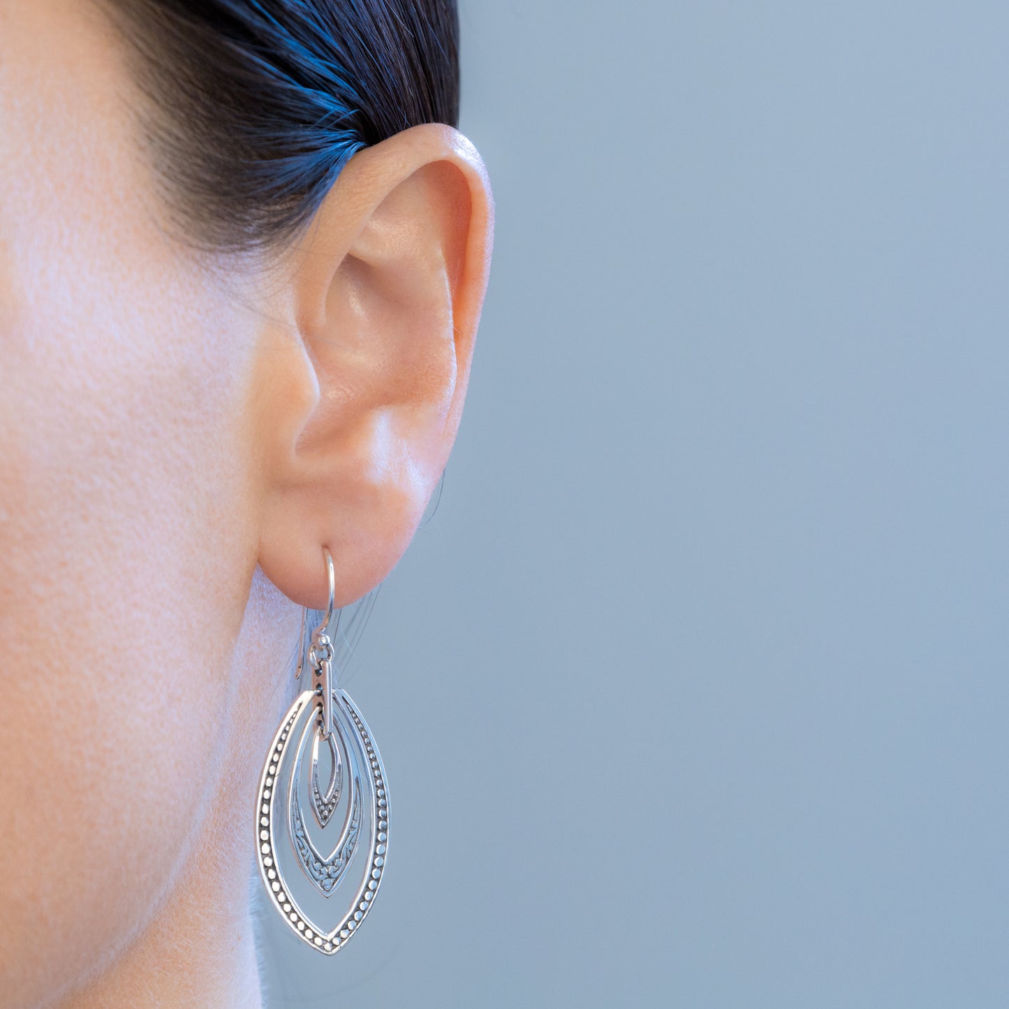 Sterling Silver Multi Teardrop Earrings - The Silver Alchemist