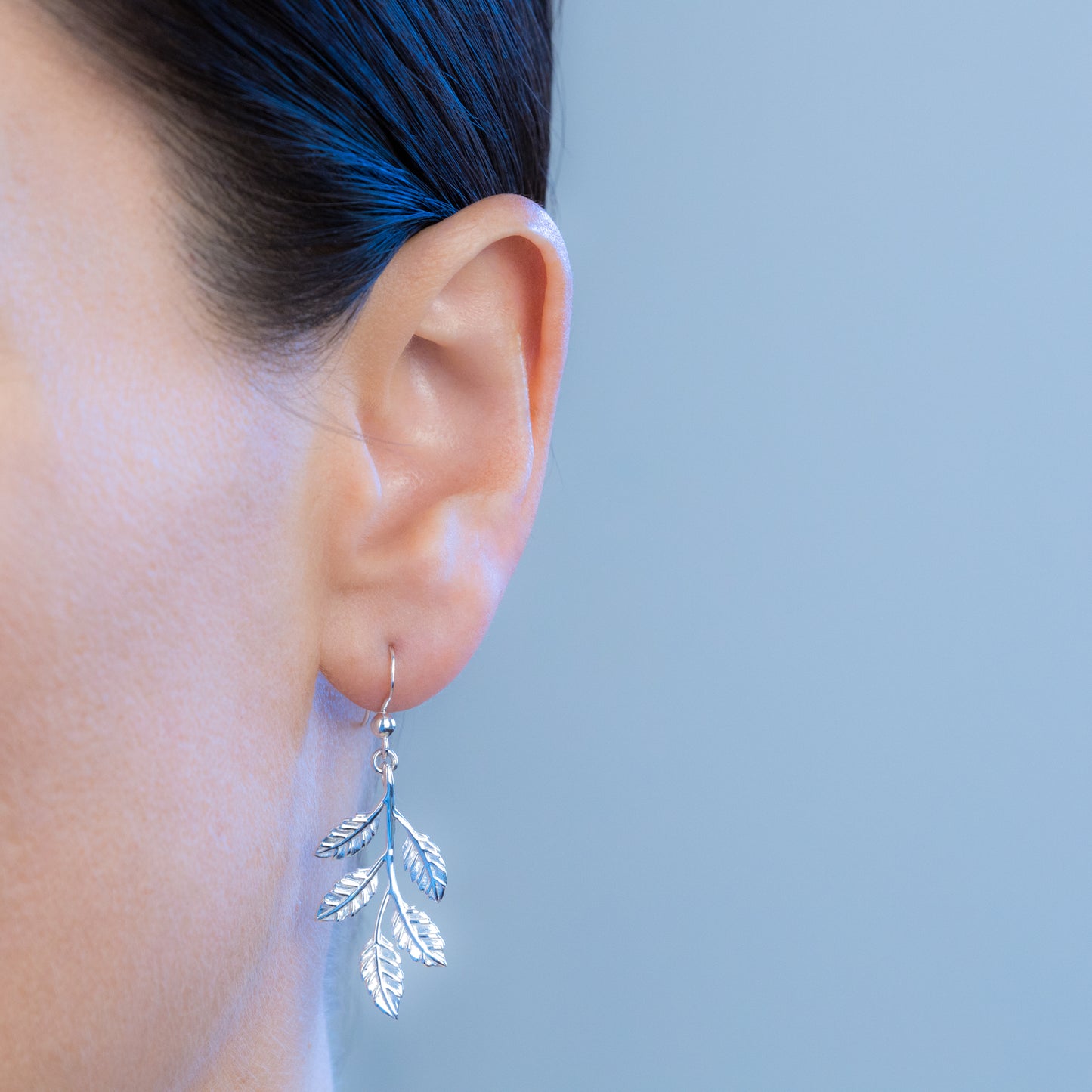 Sterling Silver Leaf and Branch Earrings - The Silver Alchemist