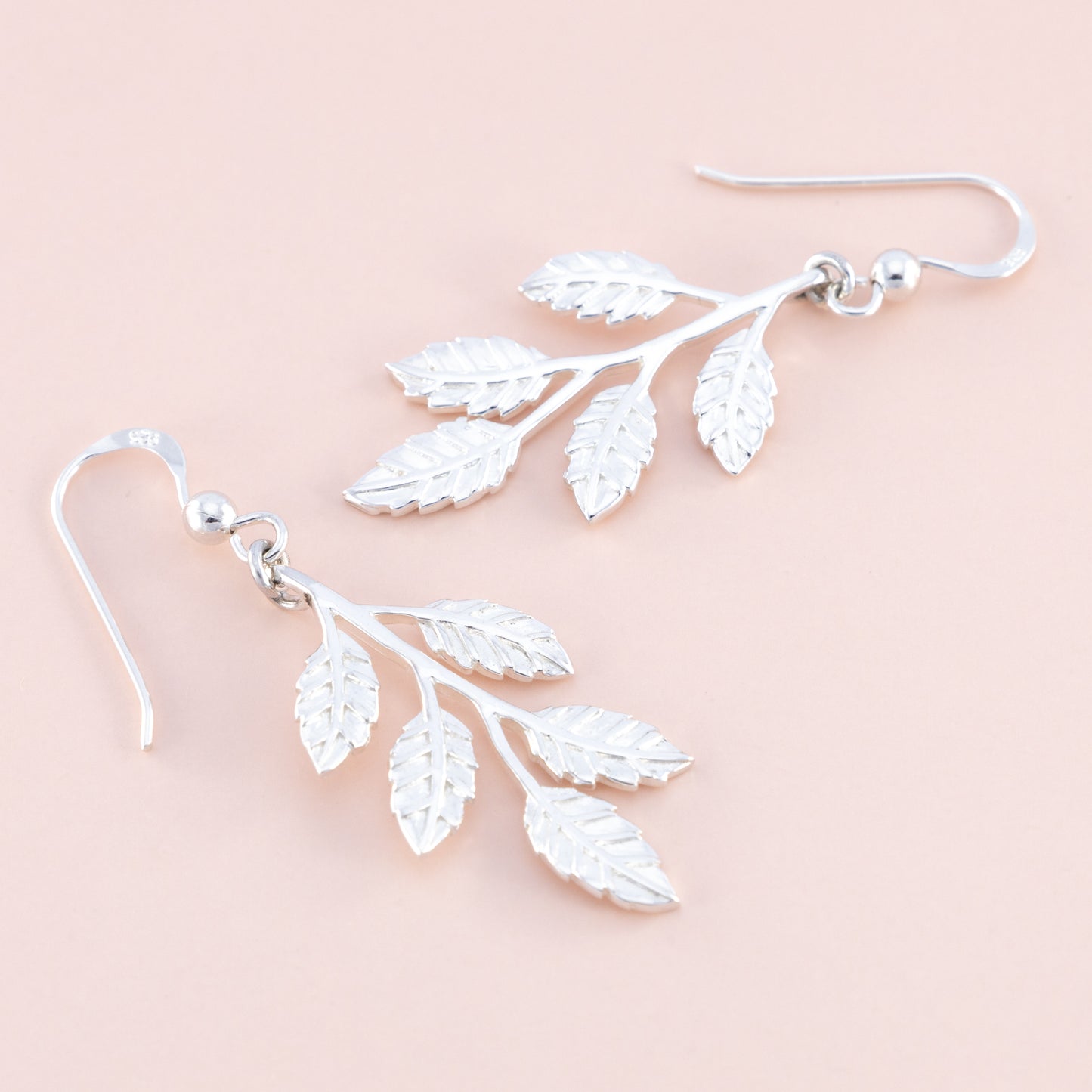 Sterling Silver Leaf and Branch Earrings - The Silver Alchemist