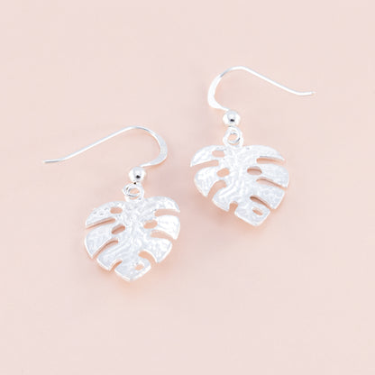 Monstera Leaf Dangle Earrings