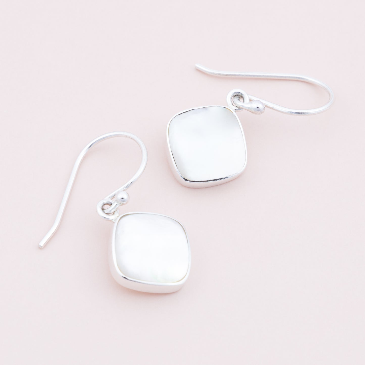 Sterling Silver Mother of Pearl Earrings - The Silver Alchemist