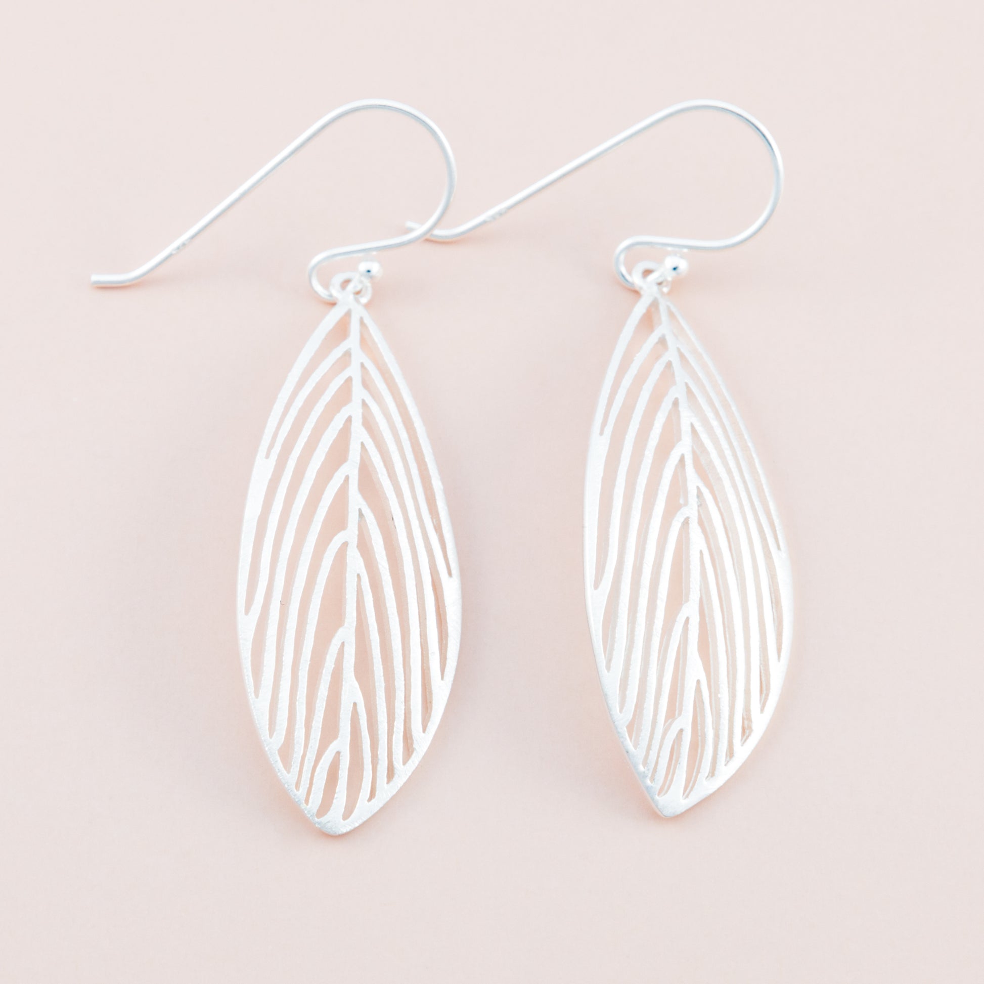 Sterling Silver Feather Drop Earrings - The Silver Alchemist