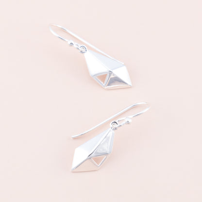 Sterling Silver Geometric Abstract Earrings - The Silver Alchemist