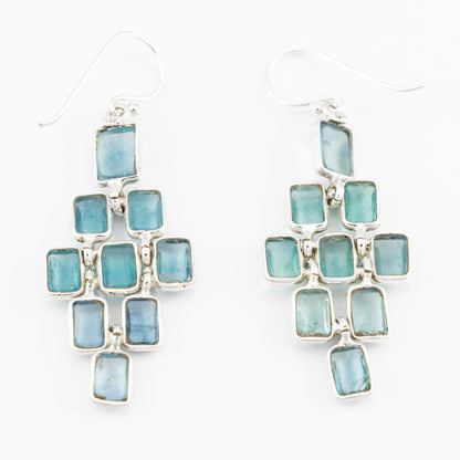 Apatite Gemstone Dangle Earrings