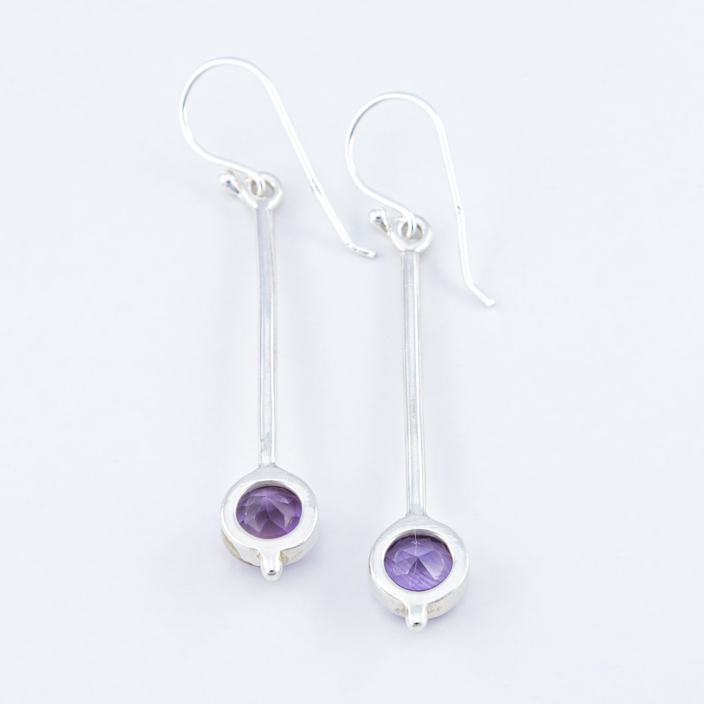 Amethyst Gemstone Drop Earrings