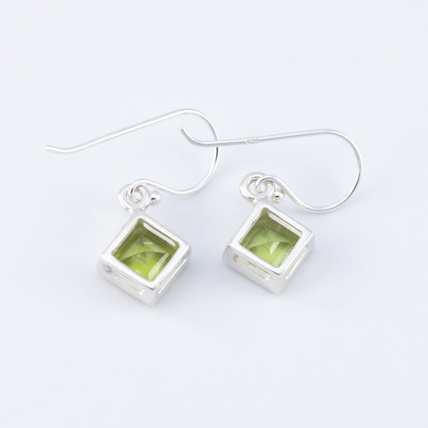 Peridot Gemstone Dangle Earrings