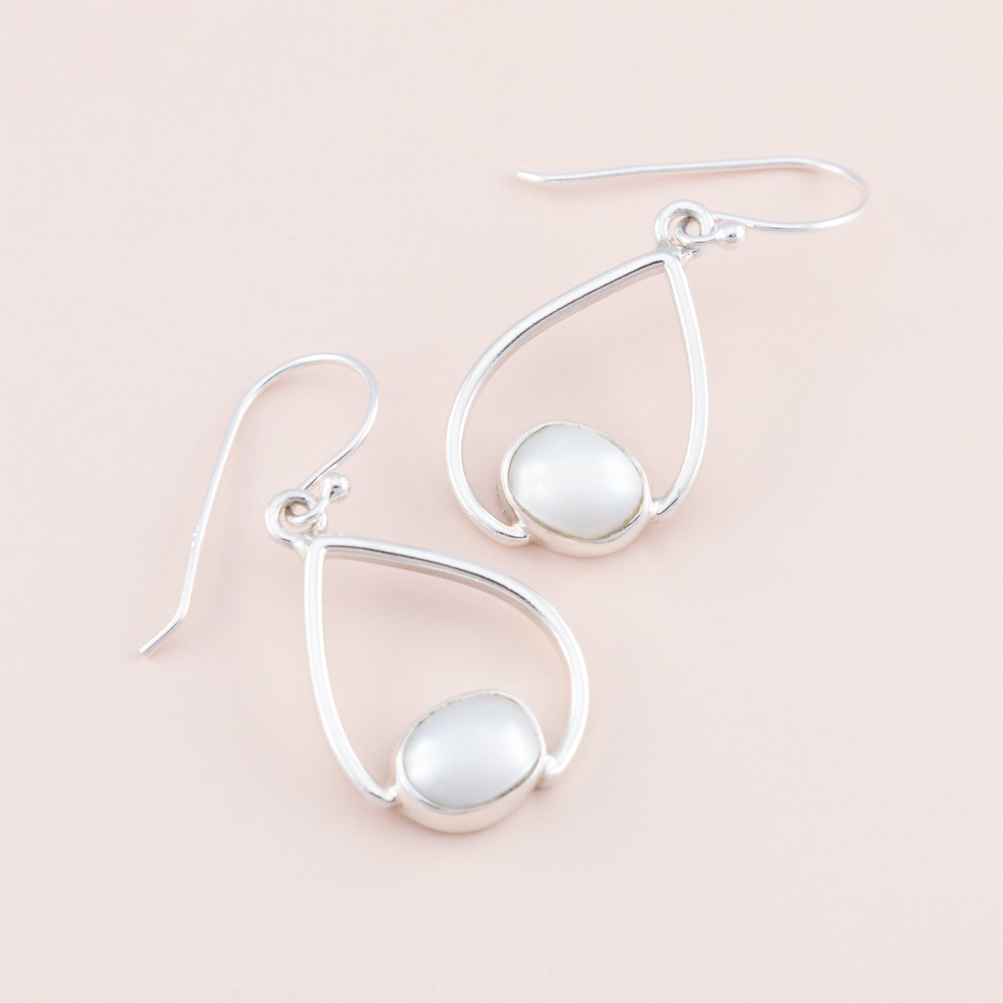 Sterling Silver Water Drop Pearl Earrings - The Silver Alchemist