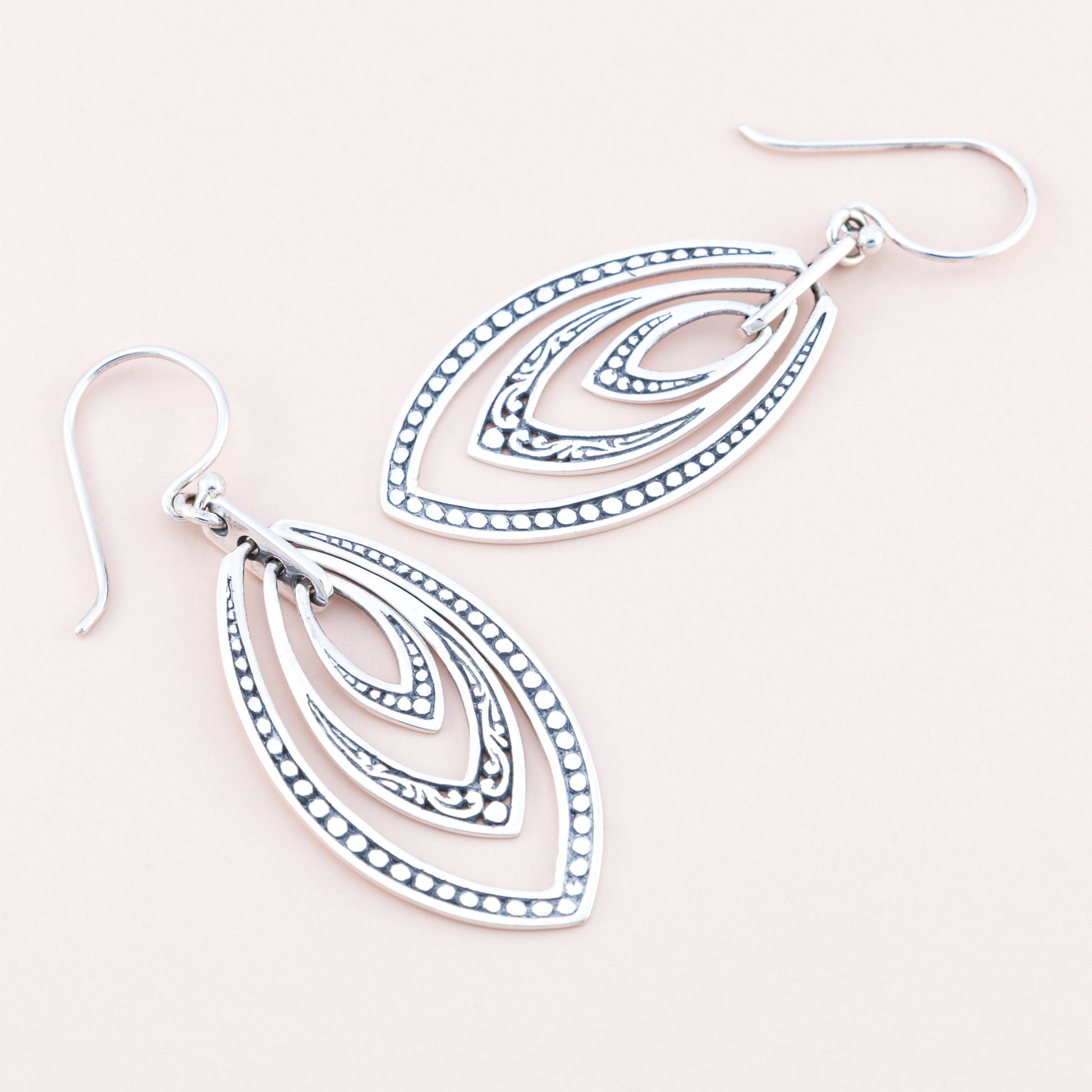 Sterling Silver Multi Teardrop Earrings - The Silver Alchemist