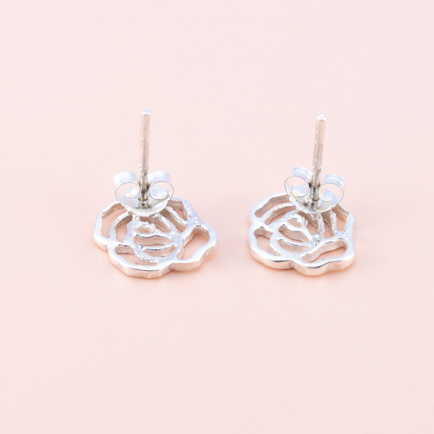 Rose Silver Studs