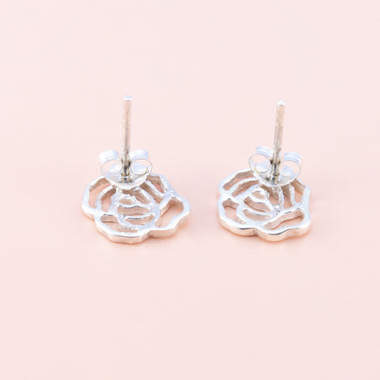 Rose Silver Studs