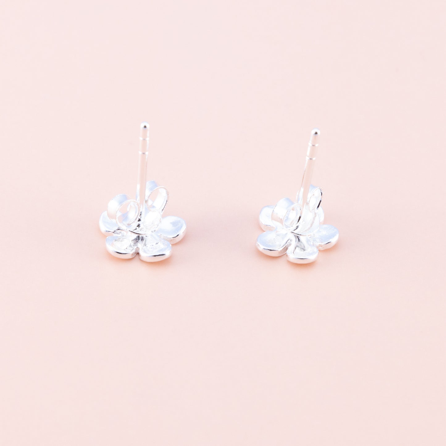 Flower Silver Studs