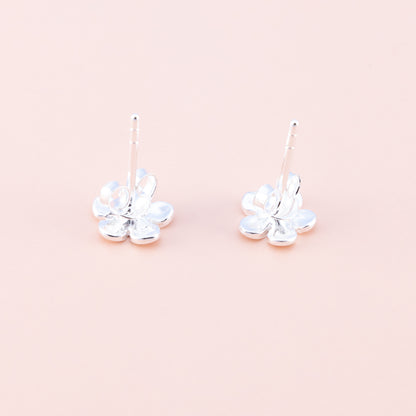 Flower Silver Studs