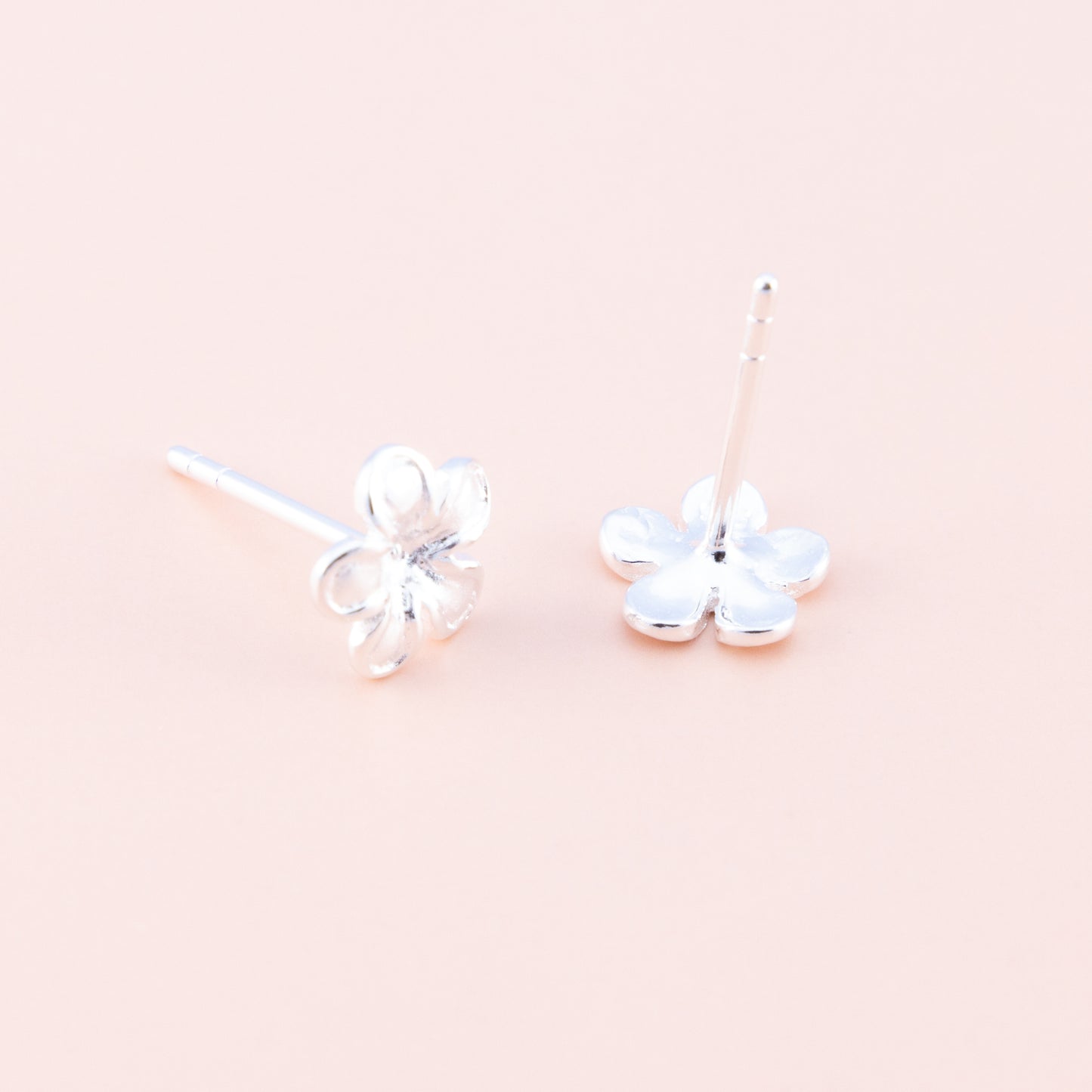 Sterling Silver Flower Studs - The Silver Alchemist