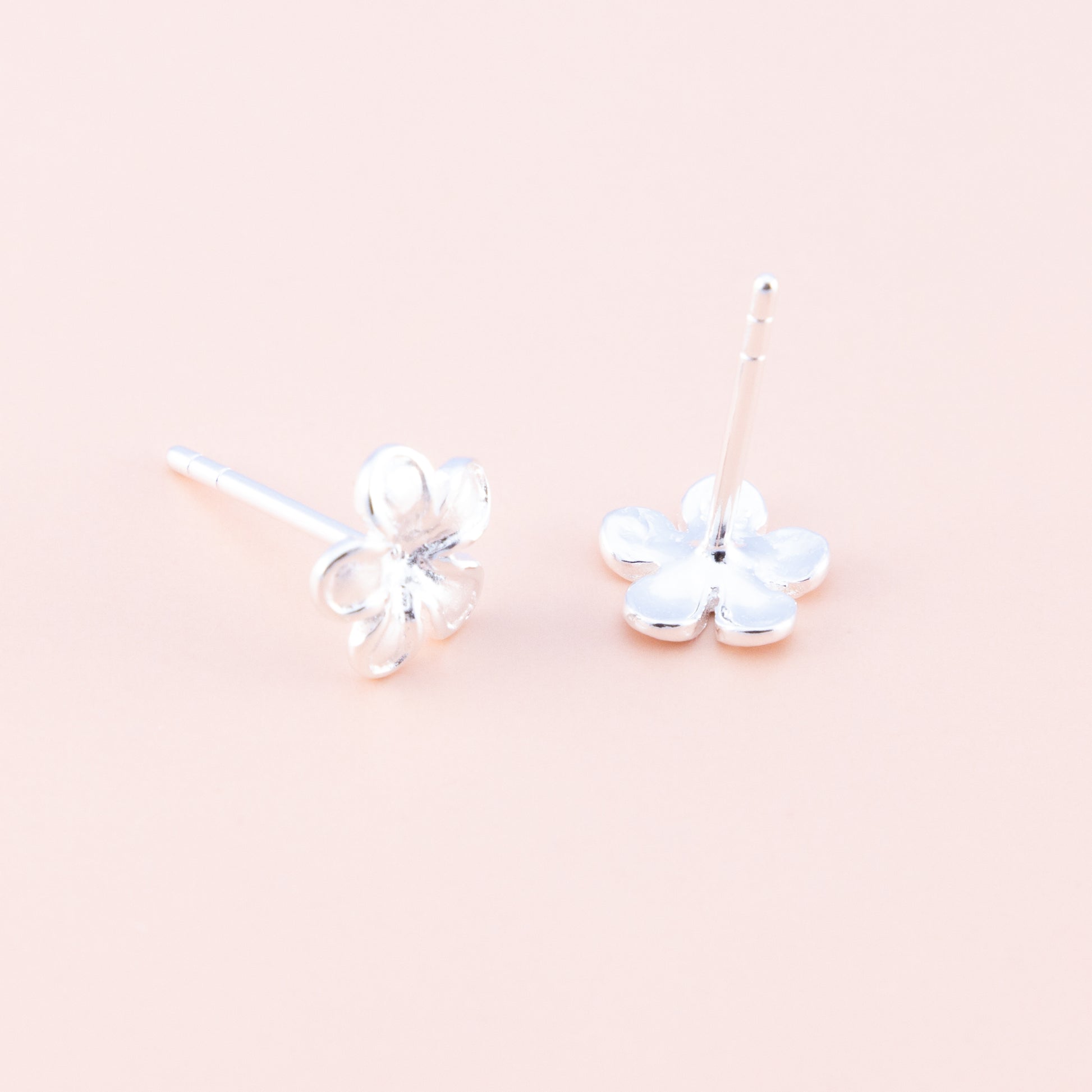 Sterling Silver Flower Studs - The Silver Alchemist