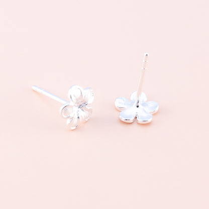 Sterling Silver Flower Studs - The Silver Alchemist