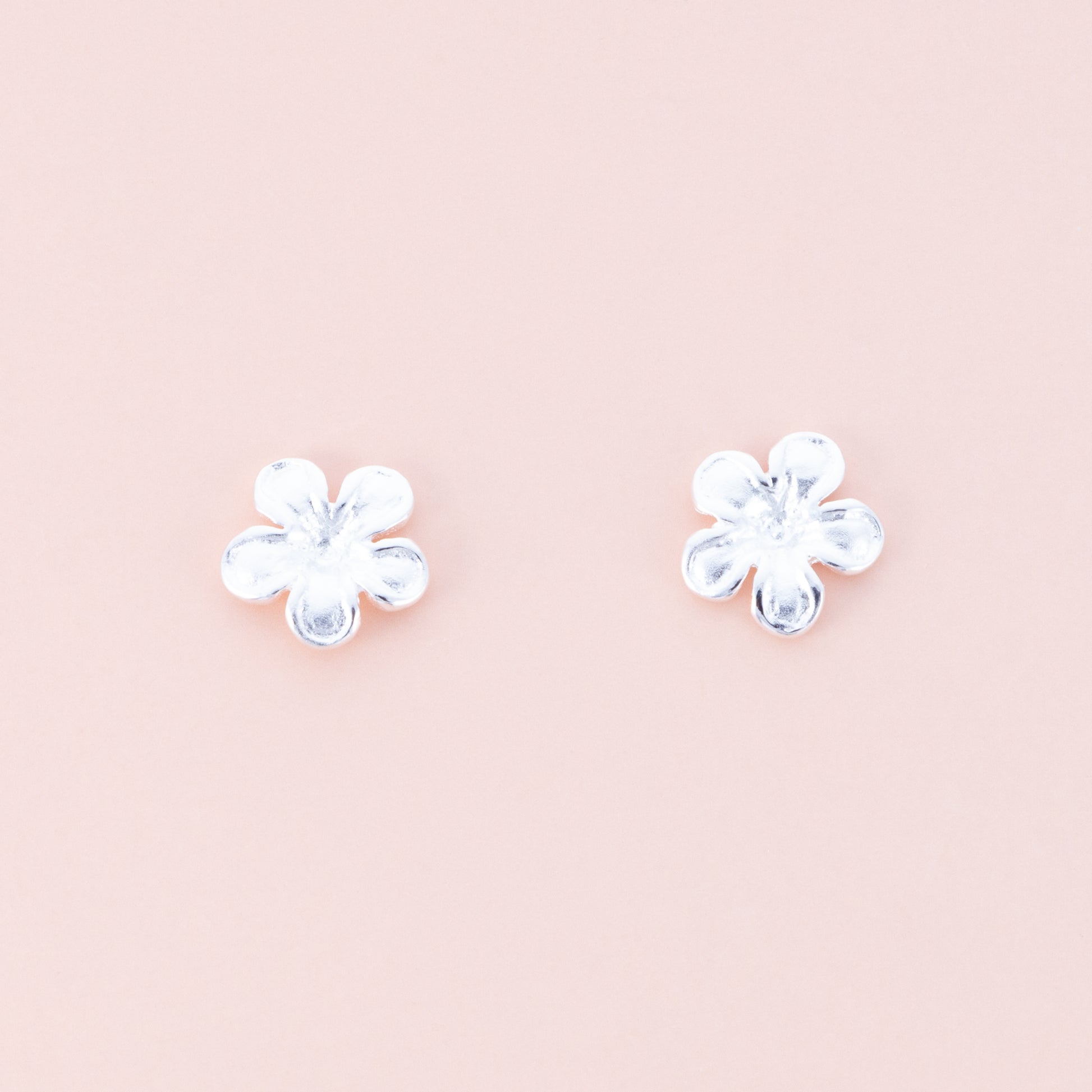 Sterling Silver Flower Studs - The Silver Alchemist