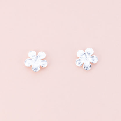 Sterling Silver Flower Studs - The Silver Alchemist