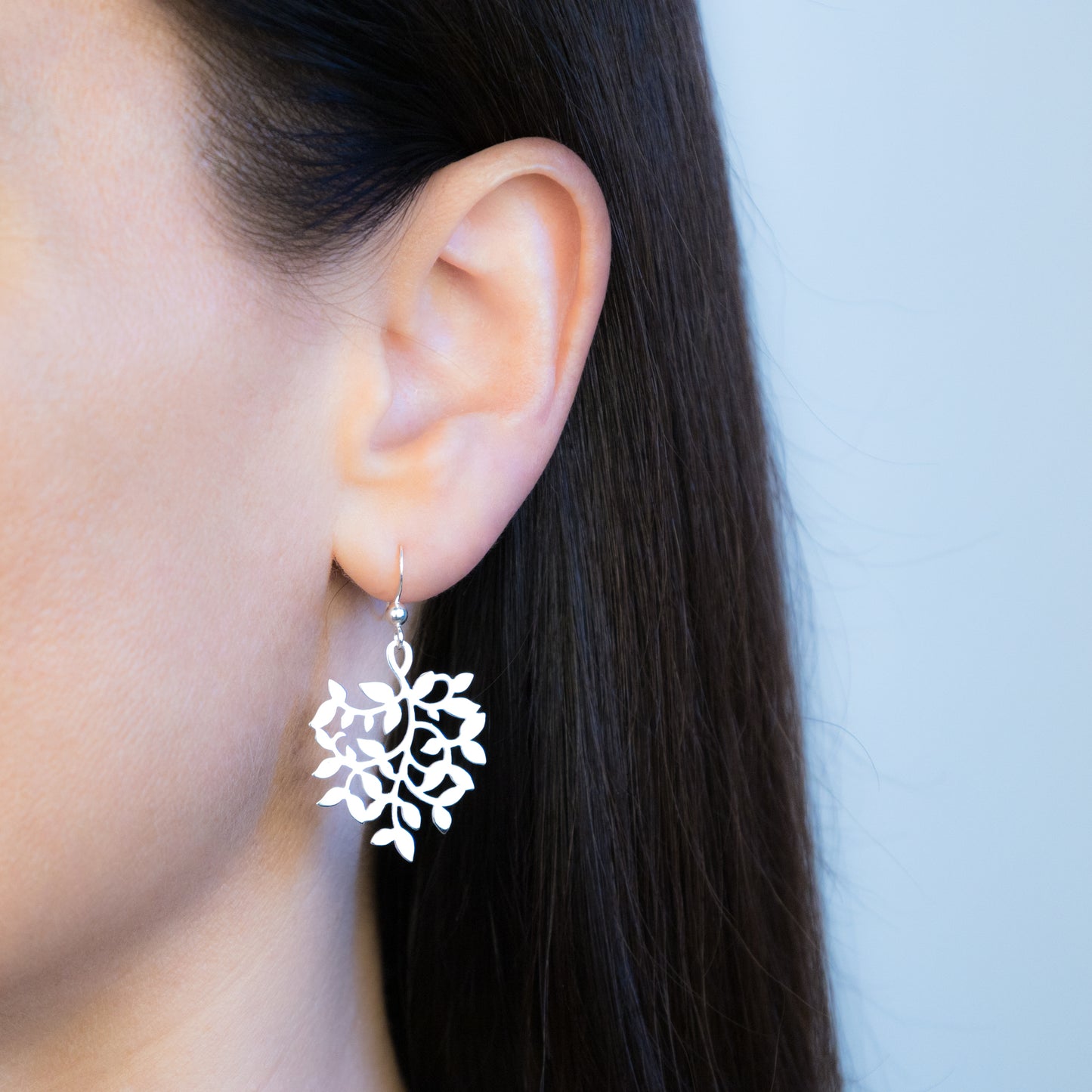 Sterling Silver Multi Leaf Earrings - The Silver Alchemist