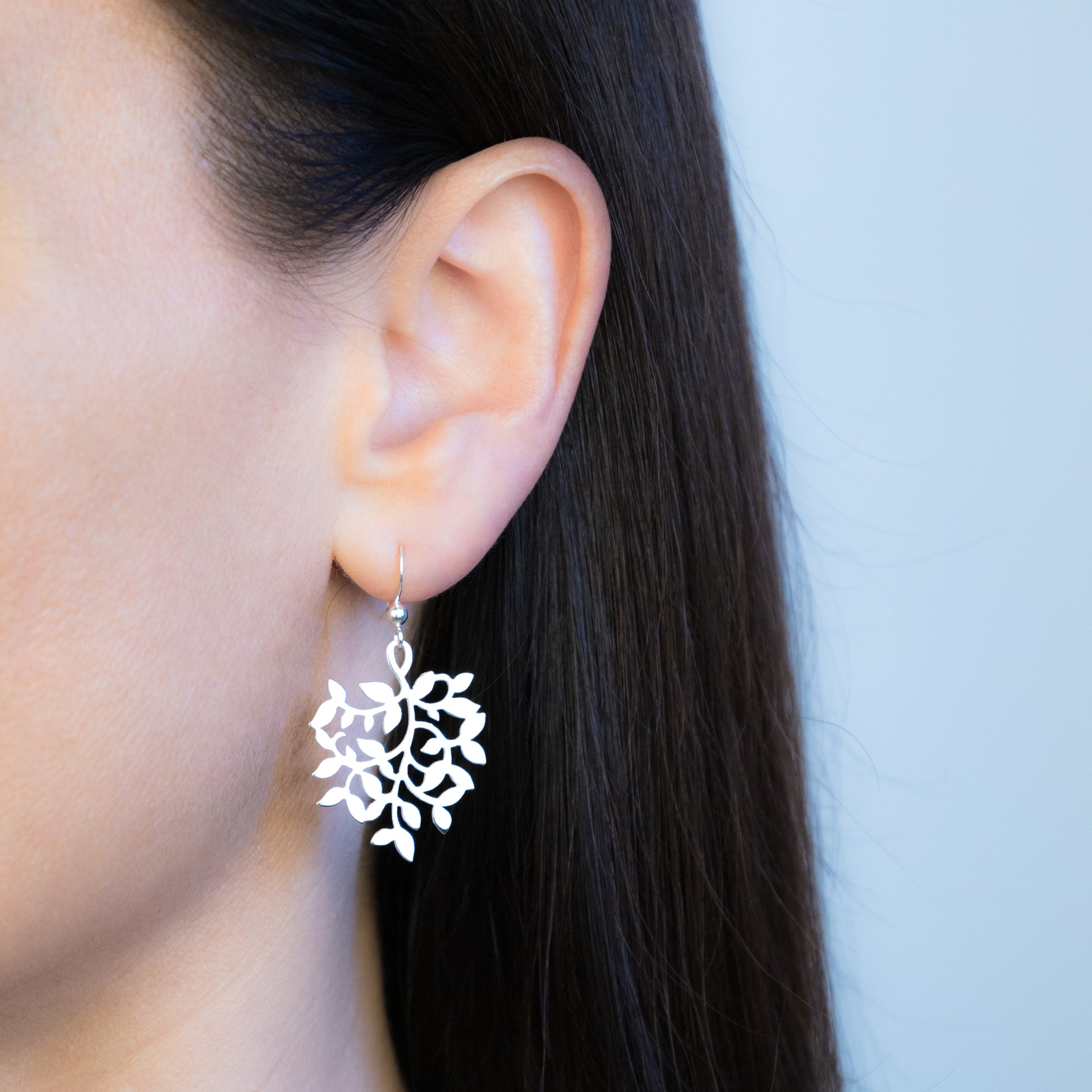Sterling Silver Multi Leaf Earrings - The Silver Alchemist