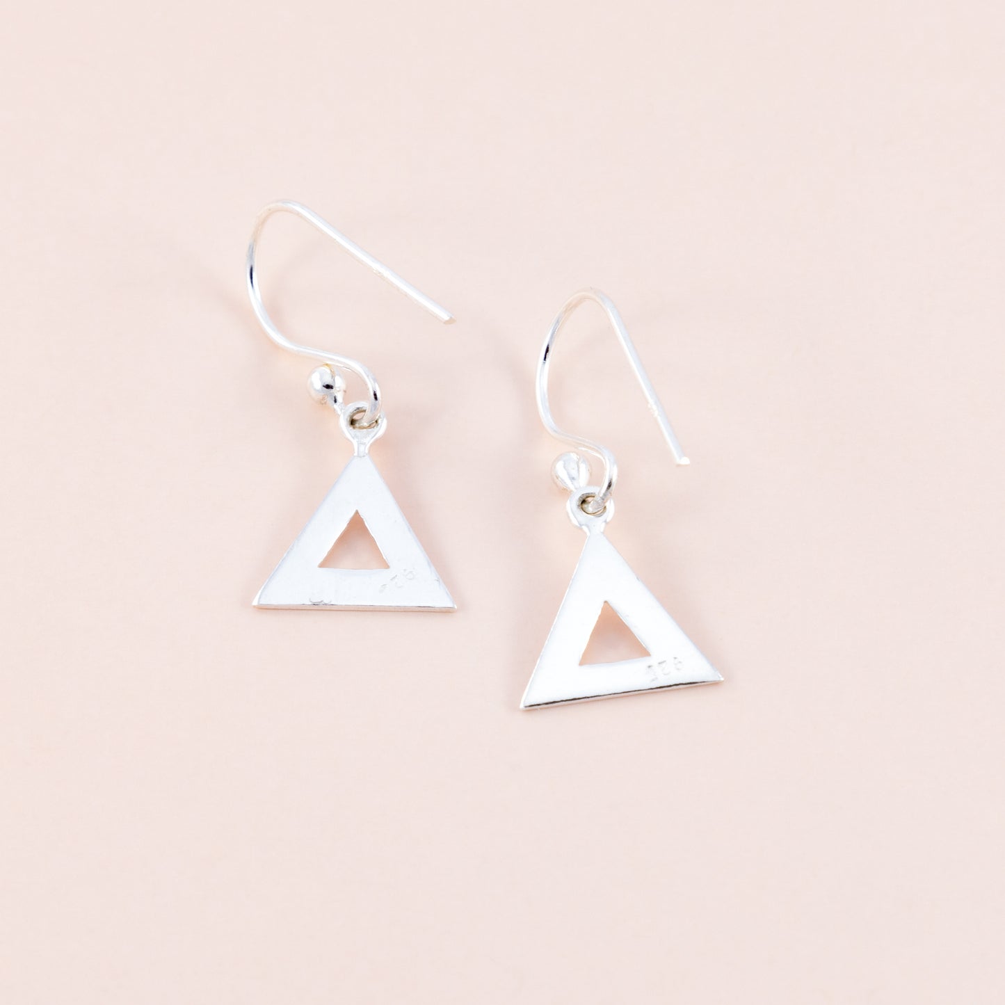 Triangle Silver Earrings