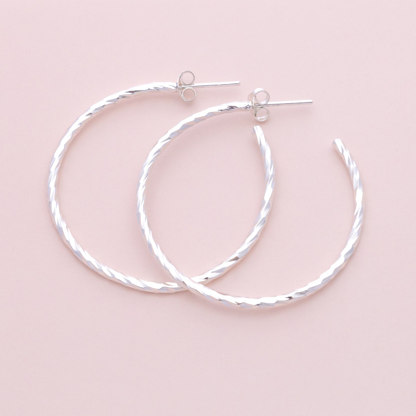 Sterling Silver Twisted Hoops - The Silver Alchemist