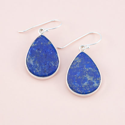 Sterling Silver Lapis Lazuli Earrings - The Silver Alchemist