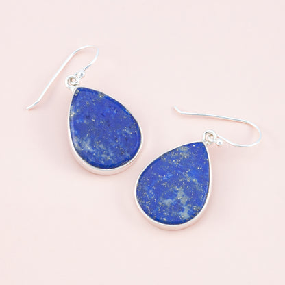 Sterling Silver Lapis Lazuli Earrings - The Silver Alchemist