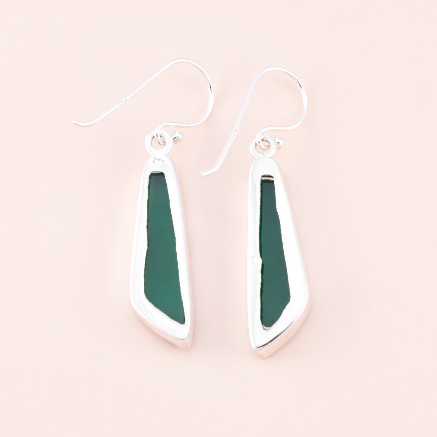 LAST PAIR - Green Onyx Drop Earrings