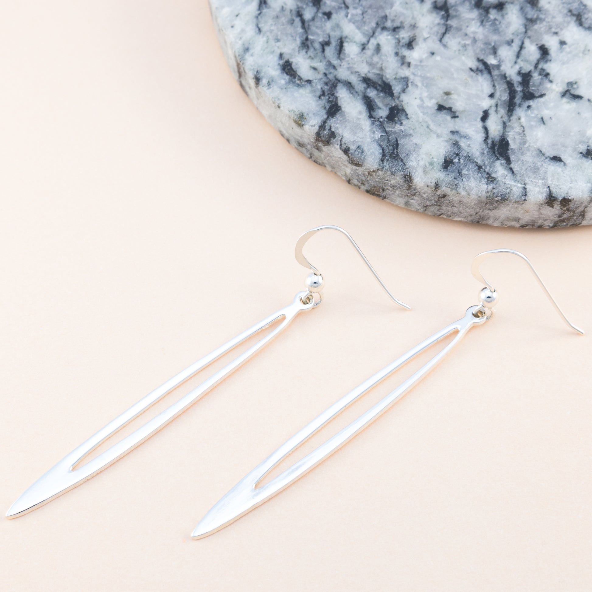 Sterling Silver Long Drop Earrings - The Silver Alchemist