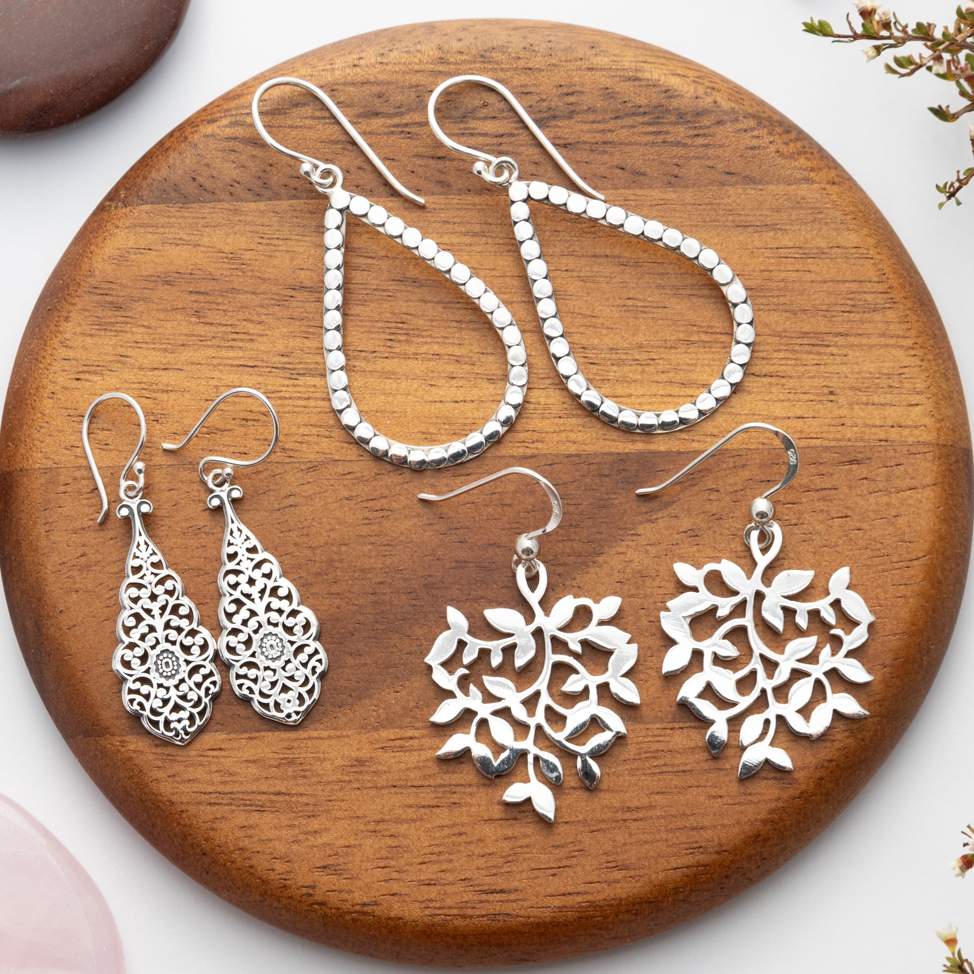 Sterling Silver Intricate Filigree Drop Earrings - The Silver Alchemist