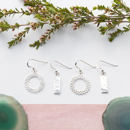 Sterling Silver Forever Heart Earrings - The Silver Alchemist