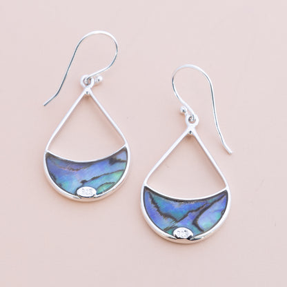 Paua Shell Droplet Earrings