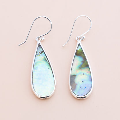 Paua Shell Drop Earrings