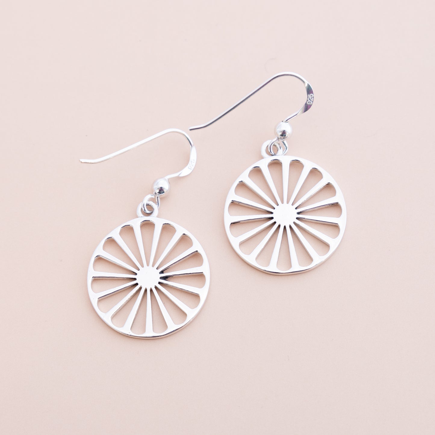 LAST PAIR - Citrus Style Silver Earrings