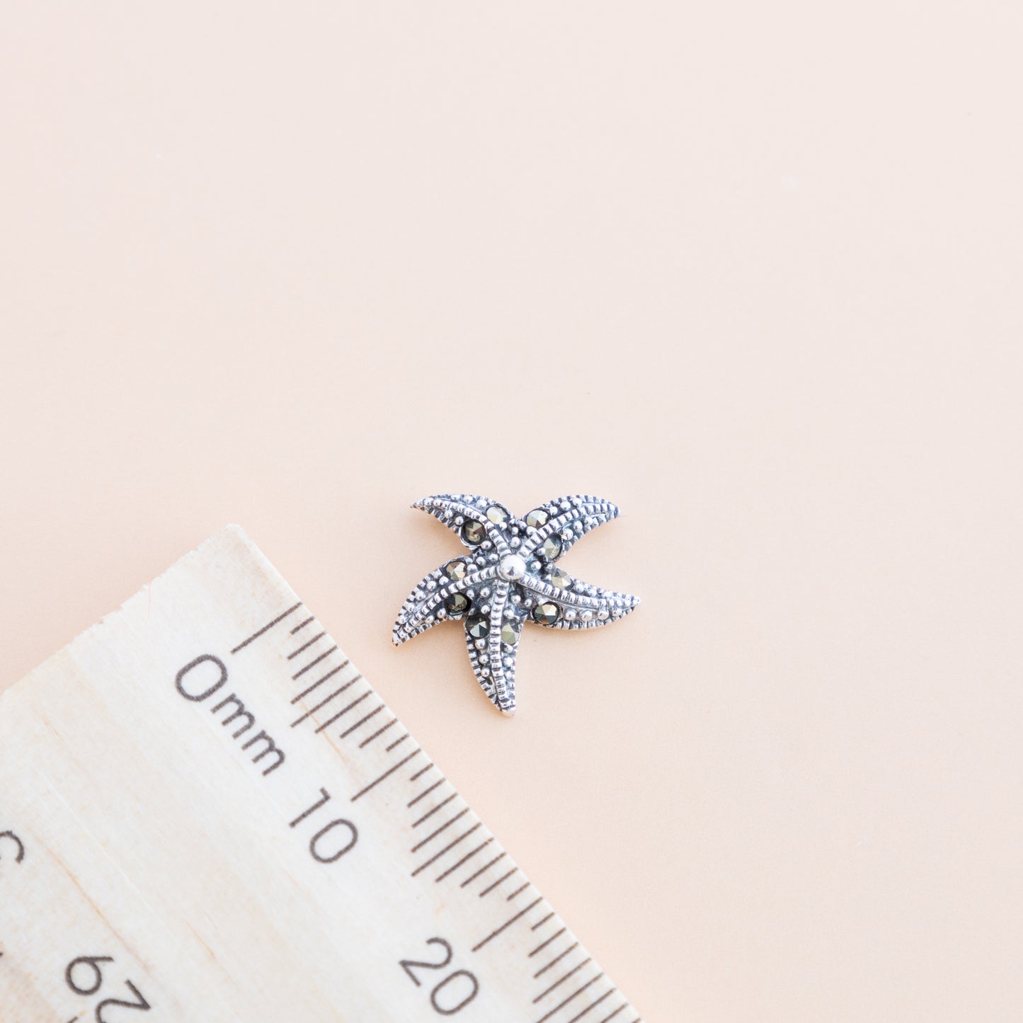 LAST PAIR - Starfish Marcasite Silver Studs