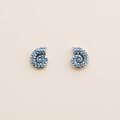 LAST PAIR - Snail Marcasite Studs