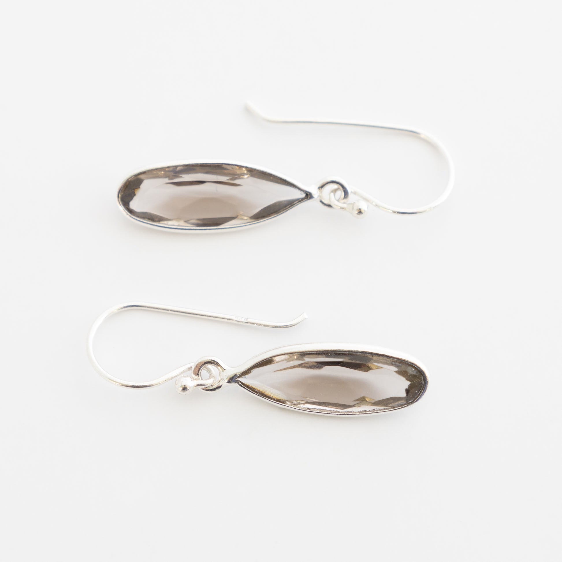 Sterling Silver Smoky Quartz Dangle Earrings - The Silver Alchemist