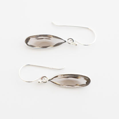 Sterling Silver Smoky Quartz Dangle Earrings - The Silver Alchemist