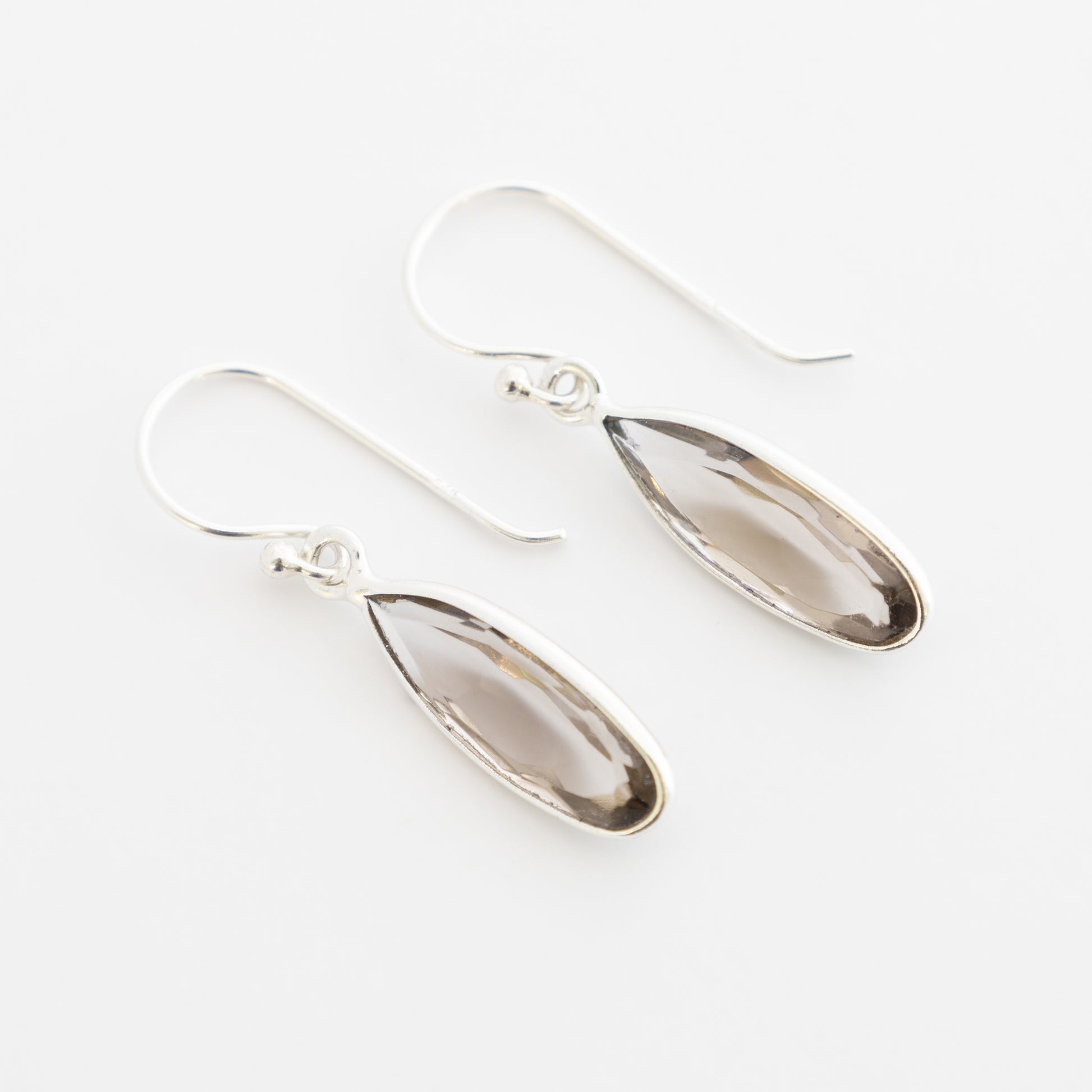 Sterling Silver Smoky Quartz Dangle Earrings - The Silver Alchemist